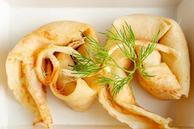 Блины с семгой «Блинные улитки» 2 шт.