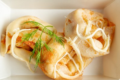 Блины с семгой «Блинные улитки» 3 шт.