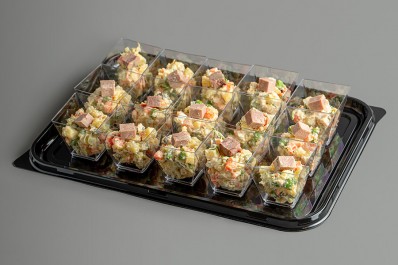 Салат в стаканчиках «Оливье» с языком 8/15/28 шт.